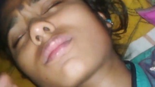 A gorgeous village wife amazed by her attractiveness