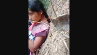 Indian wife has outdoor sex in the countryside