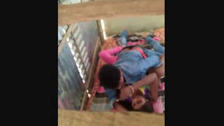 Neighbor watches couple having sex and gets aroused