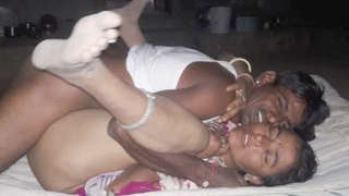 A pretty Indian wife pleasures her father with oral and anal sex in a rural setting