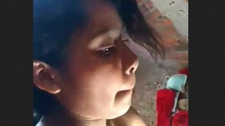 Doggy style sex outdoors