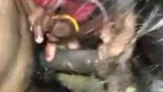 Sexy wife from India gives a sensual blowjob