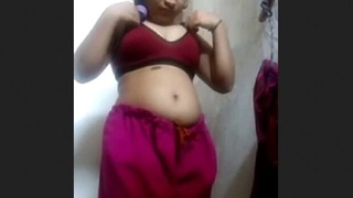 Intimate encounter in the bathroom with a romantic partner