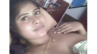 Indian aunt strips down to her nightgown for a self-portrait with her boyfriend