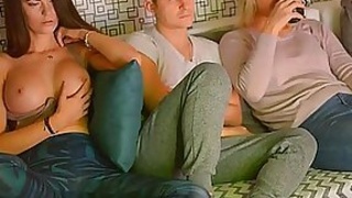 Girl masturbates next room-buddy while fixer-upper waits # 2