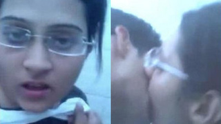 Indian college beauty performs oral sex on campus