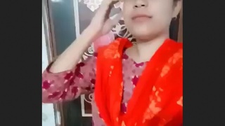 Stunning South Asian woman urinates on her partner's face in intimate video