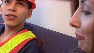 Boss Stacy has sexual relations with her staff member in the workplace