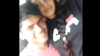 Bengali lovers' outdoor adventure in car