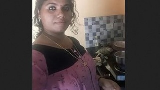 Indian aunt exposes her breasts and genitals during video call