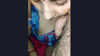 Sensual solo play of an Indian wife