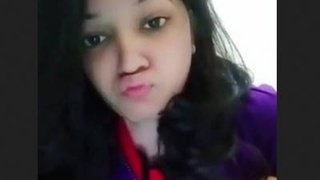 Young and seductive Indian woman's steamy bathroom scene