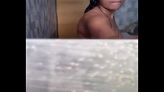 Indian girl's secretly recorded video shows her luxurious bathing session