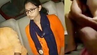 Village teacher seduces college student Desi Indian girl to fuck for money after class