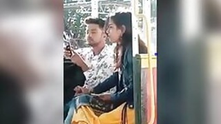 Indian lovers of outdoor oral sex caught on webcam