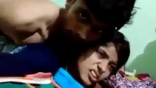 Indian man has intercourse with his spouse in a rear position with intensity