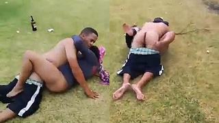 African lovers apprehended by police during park rendezvous