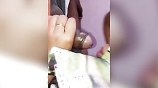 Busty Indian woman gives a deep throat blowjob to her neighbor MMS