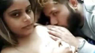 Indian happy XXX couple having romantic sex on live MMS camera