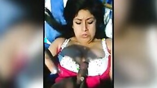Surat University college girlfriend with big tits gives a perfect blowjob