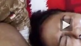 Bangla Budi takes a stream of cum on her face