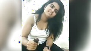 Desi Indian girl lets XXX guy take MMC video while jerking off