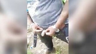 Desi hillbilly cutie has group sex in the woods