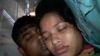 Sexy Desi couple caught in the act at midnight
