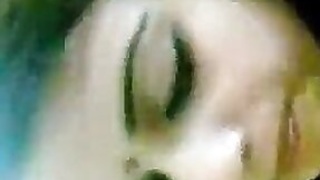 Lush-chested Swapna gives her husband a blowjob.