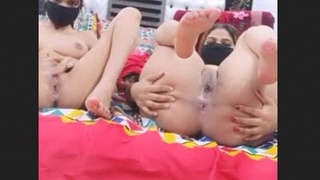 High-quality lesbian show featuring exposure of intimate areas on Tango platform