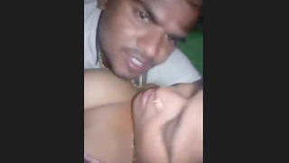 Desi bhabhi gets her pussy and mouth drilled in a village