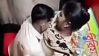 Bengali couple fucks fast in a restaurant
