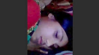 Indian girlfriend shy with boyfriend