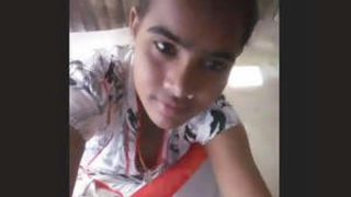 A stunningly adorable girl shares a nude selfie with her lover, revealing her smooth pussy and alluring breasts