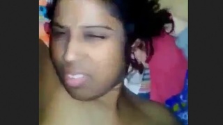 Desi housewife moans and chats in Hindi during intimate session