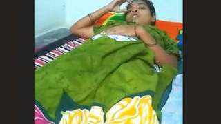 Indian couple's intimate moments on the bed captured in two different clips