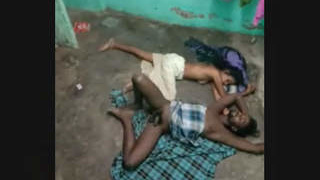 Indian couple unclothed and resting post-intercourse