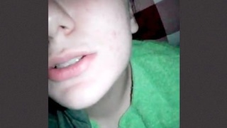 Horny girl gets naughty with herself