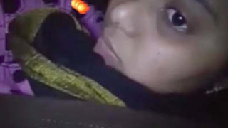 Village girl with large breasts shares her assets on video chat