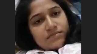 A woman from a rural area pleasures herself