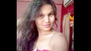 Indian girl Sopna from village displays her attractive breasts and intimate parts