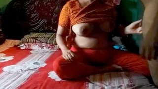 Sensual sister-in-law indulges in intimate activities alone at home