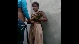 Indian village girl has quick sex with her boyfriend