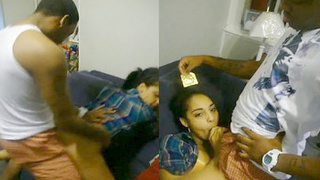 A seductive girl engages in sexual intercourse