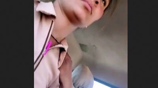 Indian escort on a car