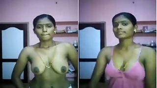 Tamil Wife Shows Her Boobs Part 1
