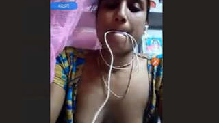Indian village wife displays her assets