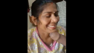 Indian sister-in-law gives oral pleasure to her brother-in-law on the terrace
