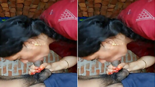 Bhabhi Gives a blowjob and gets laid