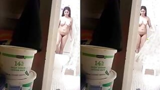 Pretty Indian Girl Records Video With Hidden Camera